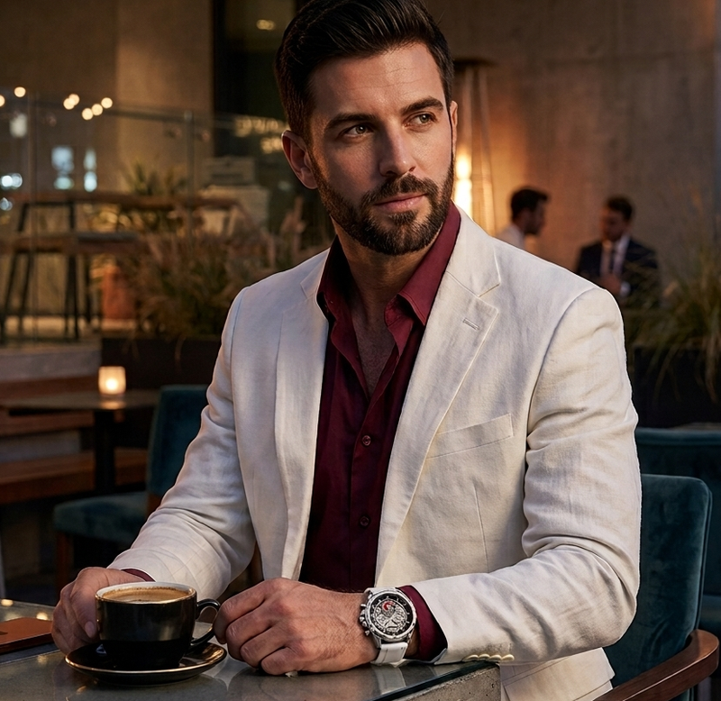 Luxury MEGIR Chronograph Watch for Men | Perfect for Gift detail view