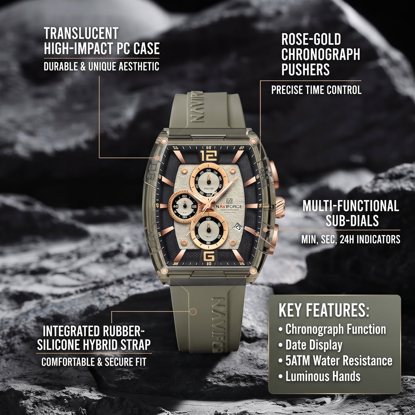 NAVIFORCE Watch for the Gentleman | Perfect for Gifts