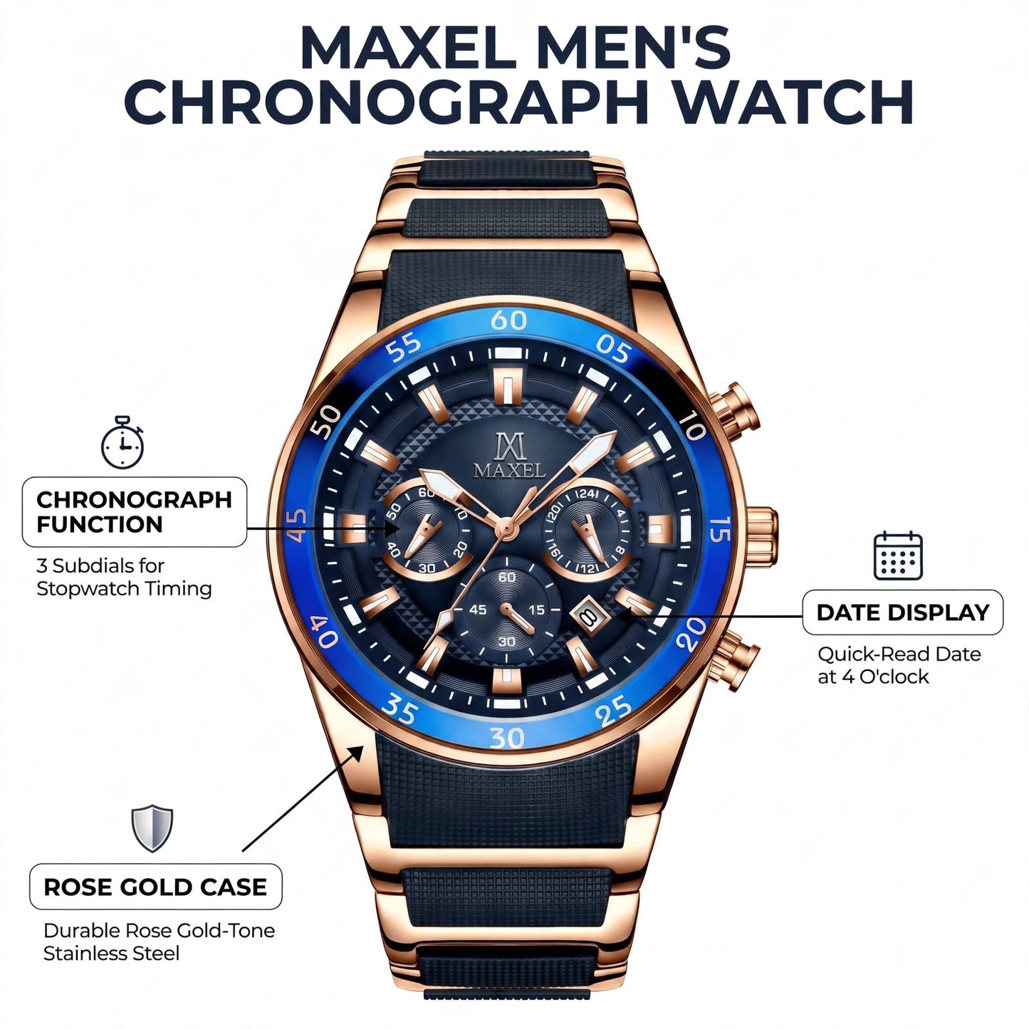 Men’s Fashion Luxury Watch | Premium Style | Perfect for Gift